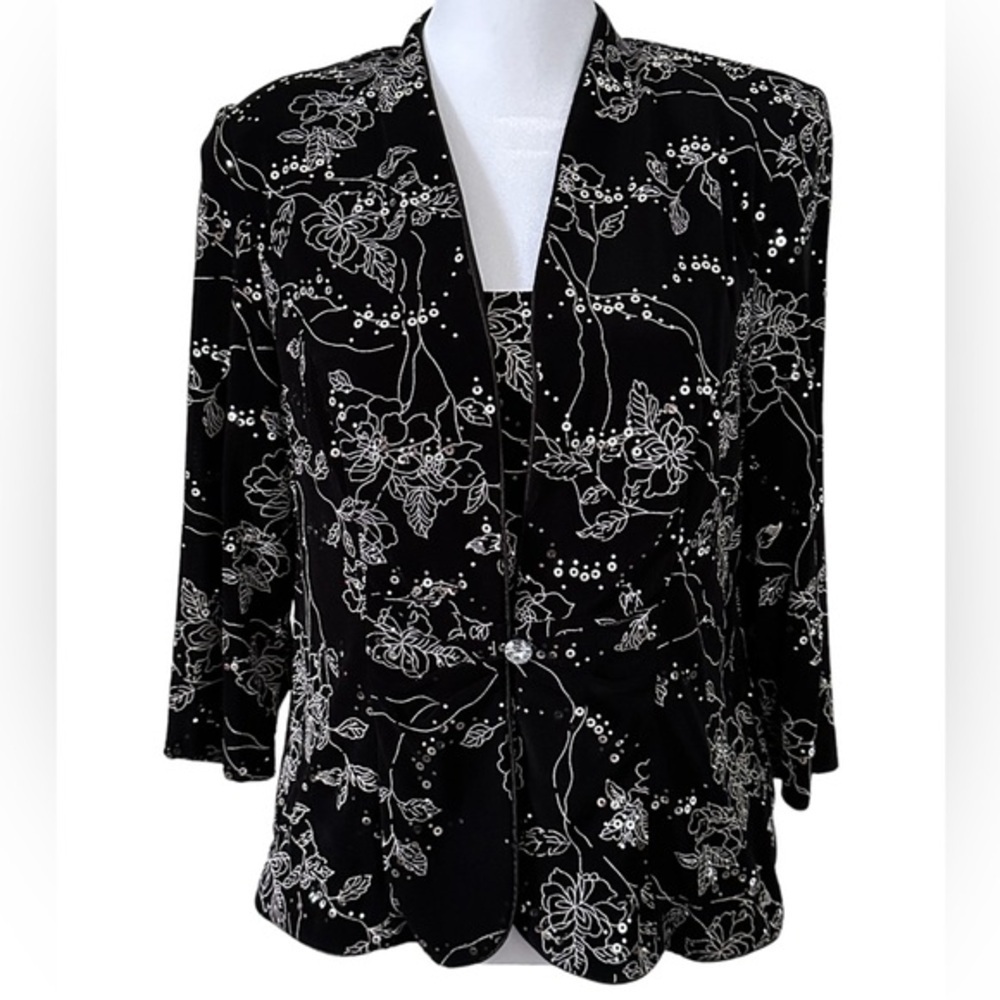 Alex Evenings women’s size MP blazer blouse